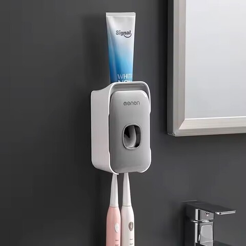 Дозатор для зубной пасты и держатель для щеток настенный