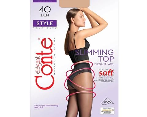 Колготки женские  40 Den Style, р.3 Natural Conte