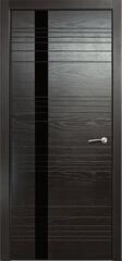 Межкомнатная дверь V-IX / Цвет Неро / Стекло "Лакобель черное" / Двери Верда