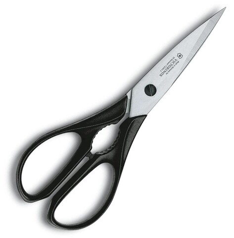 Универсальные кухонные ножницы VICTORINOX Multipurpose Kitchen Shears (7.6363.3) цвет чёрный | Wen-Vic.Ru