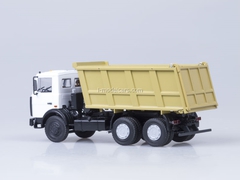 MAZ-5516 tipper white-yellow AutoHistory 1:43