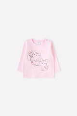 джемпер для новорожденных  К 300869/нежно-розовый(леопардовый котенок)