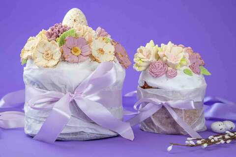 Набор пасхальных куличей-бриошей с цукатами, 1300 г