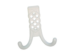 70-0-728 Крючок-вешалка №30 с полимерным покрытием, белая (Россия)