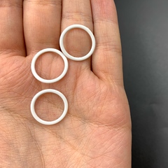 Кольцо для бретели белое матовое 15 мм (цв. 001), Arta-F