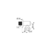 Delabie 836020 Угловой коннектор STOP М1/2" F3/4", Д.30, В.30