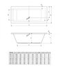 Cezares PLANE-180-80-49-W37 Акриловая ванна, 180x80x49