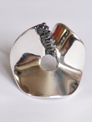 Бублик-шарфик (кольцо из серебра)