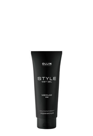 OLLIN style гель мокрый эффект средней фиксации 200мл/ wet gel medium