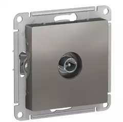 РОЗЕТКА TV проход. 4DB, мех, сталь  ATN000992