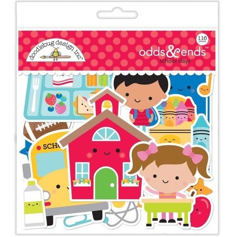 Высечки Doodlebug Odds & Ends Die-Cuts School Days, 116шт.