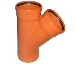 Тройник НК ПВХ 110/110 45 град.