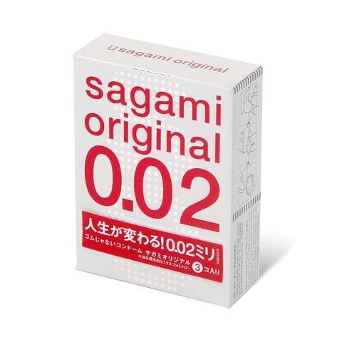 Ультратонкие презервативы Sagami Original - 3 шт. - Sagami Sagami Original Sagami Original 0.02 №3