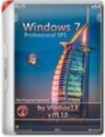 Windows 7 Professional SP1 x64 by Vladios13 v.05.12 [2015, RUS]