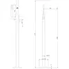 Abber AF8615NG Смеситель Wasserfall AF8615NG напольный, никель