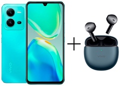 Смартфон Vivo V25 5G 8 ГБ/256 ГБ голубой + подарок TWS Air