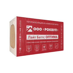 Утеплитель Роквул Лайт Баттс Оптима 100х600х1000 мм 3 кв.м