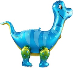 Ходячий шар Динозавр Брахиозавр синий