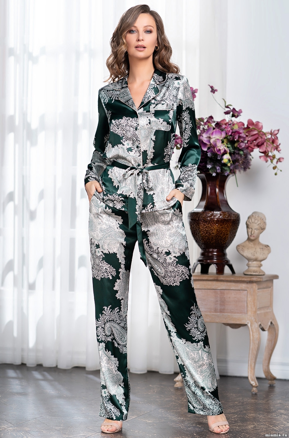 Домашние брючные комплекты Пижама с брюками Mia-Amore  AGATA АГАТА 3706 3706_0.jpg