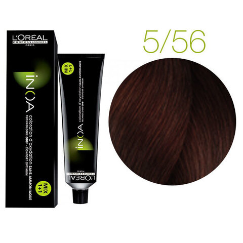 L'Oreal Professionnel INOA 5.56 (Светлый шатен махагоново-фиолетовый) - Краска для волос
