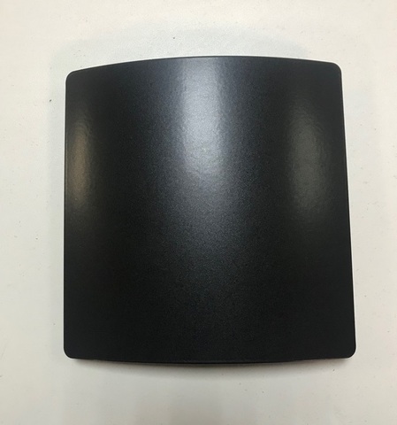 Решетка на магнитах Родфер РД-170 черная матовый с декоративной панелью 170х170 мм