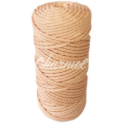 White our polyester cord 5 mm