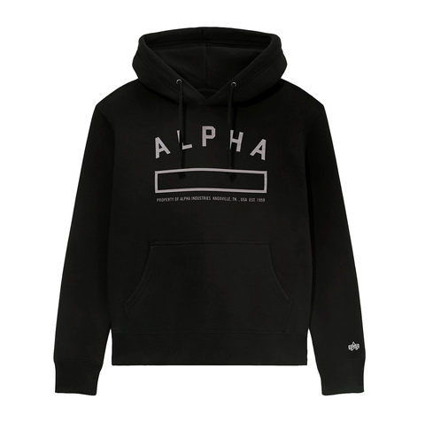 Толстовка Alpha Industries Property Hoodie (Черная)