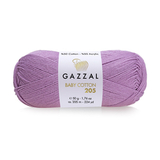 Пряжа Gazzal Baby Cotton 205 цвет 510 лаванда