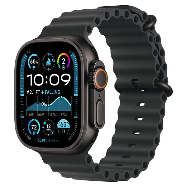 Apple Watch Ultra 2 2024, 49 мм, корпус из титана, Ocean Band, темно-синий
