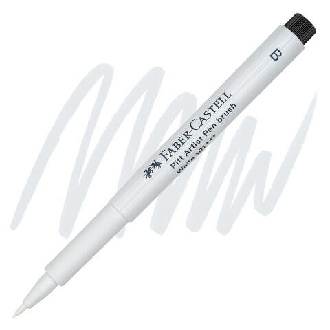 Faber-Castell Pitt Pen (B). 101 White