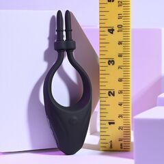 Черное эрекционное вибролассо Perfect Fit - 