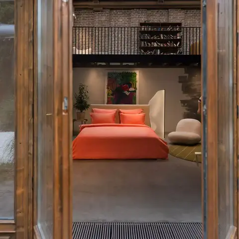 Постельное белье 2 спальное евро Mollen розово-коралловое