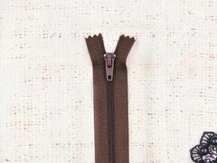 Молния брючная SBS автомат, L 20 см, Т3, н/р, коричневый
