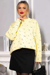 Свитер оверсайз Анита (лимонный) Б14758-1М LT Collection