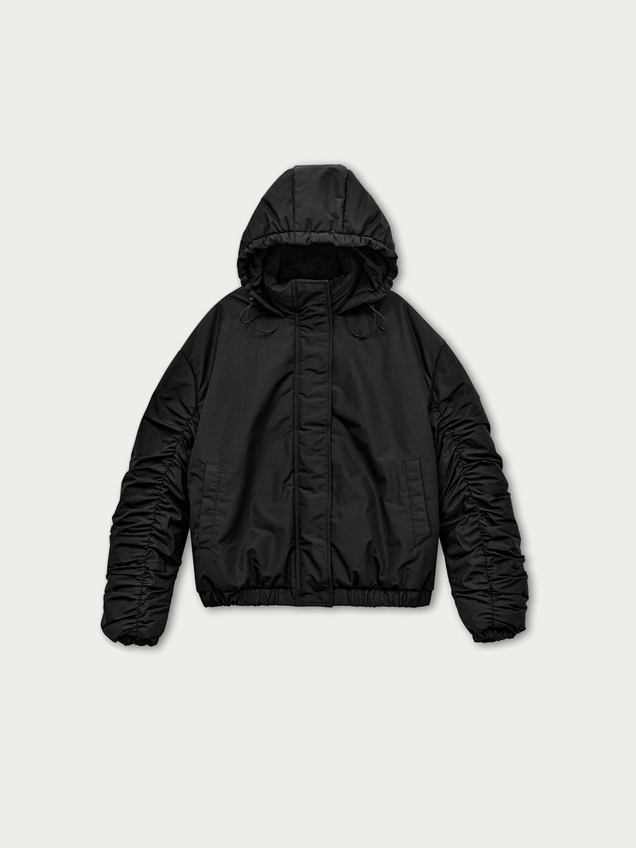 

Куртка Саппоро со сборкой, Черный