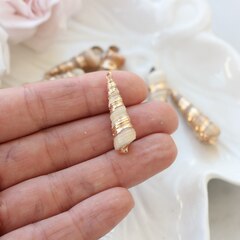 УЦЕНКА!!! Подвеска Ракушка с позолотой 25-45 на 8-15 мм, У122