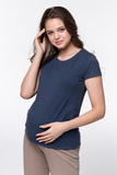 Футболка для беременных 10525 синий