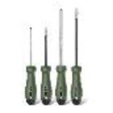 Набор отверток "Home Series Green" Deli HT1004L 4шт SL5x100+SL6x150+PH1x100+PH2x150, эксклюзивный дизайн, рукоятка из высококачественного софттач пластика
