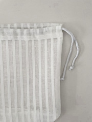 Мешочек льняной без отделки на завязках MI-96-214-30 | 30х30х15 см