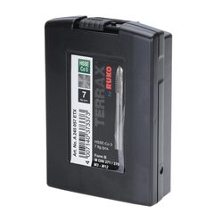 Набор метчиков машинных M3 -M12 HSSE DIN371/376 (B/4-5P) 7пр Terrax by Ruko A245057ETX