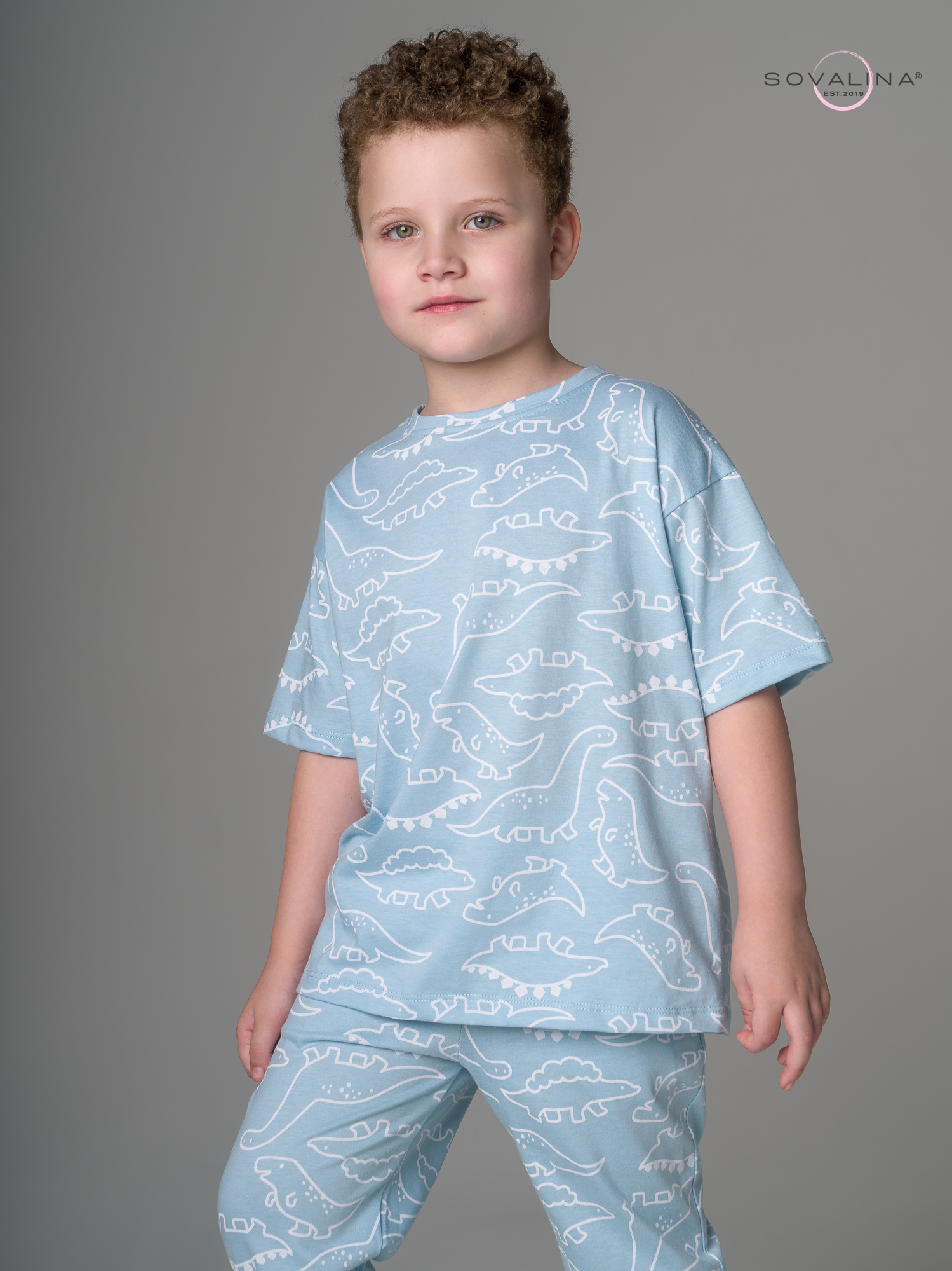 Костюм Daily men белые динозавры