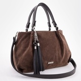 Сумка Саломея 607 эко-замша шоколад