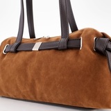 Сумка Саломея 2032 эко-замша миндаль