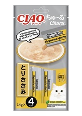 INABA ВЕТ Churu лакомство-пюре д/кошек куриное филе Энергия 14г*4