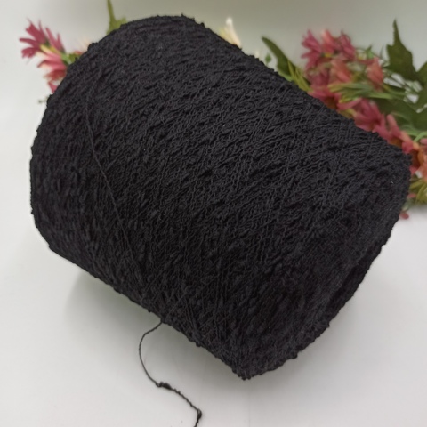 Gots Vimar фактурный меринос с шелком 520м/100гр Черный