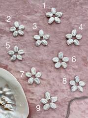 Набор для создания подвески "Цветок" (жемчуг овальный барочный 13-18мм)