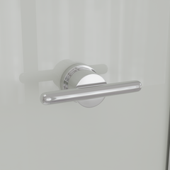 Душевая кабина квадратная 70х70, распашная дверь, стеклянная, профиль белый