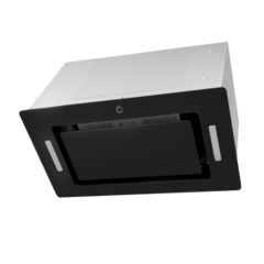 Вытяжка встраиваемая Exiteq EX-1236 black, стекло, сенсорная, 1000 м3/ч, пульт Д/У, чёрная