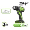 Дрель-шуруповерт акк. Greenworks DD560,24V, б/щет, 0-500/0-2000 об/мин, 30/60 Нм,1,5-13мм, Antikickback,LED, без АКБ и ЗУ (3708407) — фото 1
