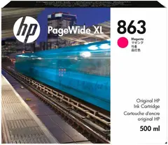 Картридж Cartridge HP 863 (F9K38A) для PageWide XL 3920/4200/4700/5200/8200 и Pro 10000, пурпурный, 500 мл